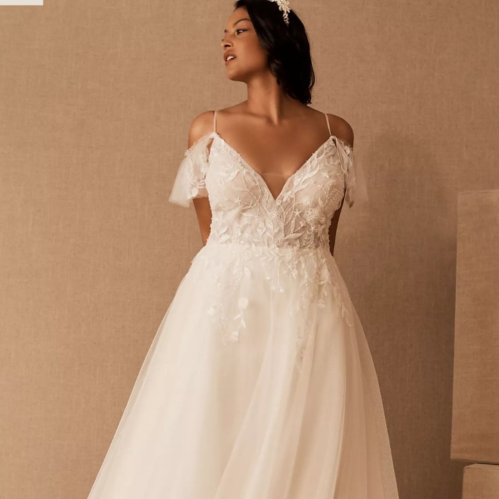 Willowby By Watters Jura Plus Size Wedding Gown BHLDN Anthropologie